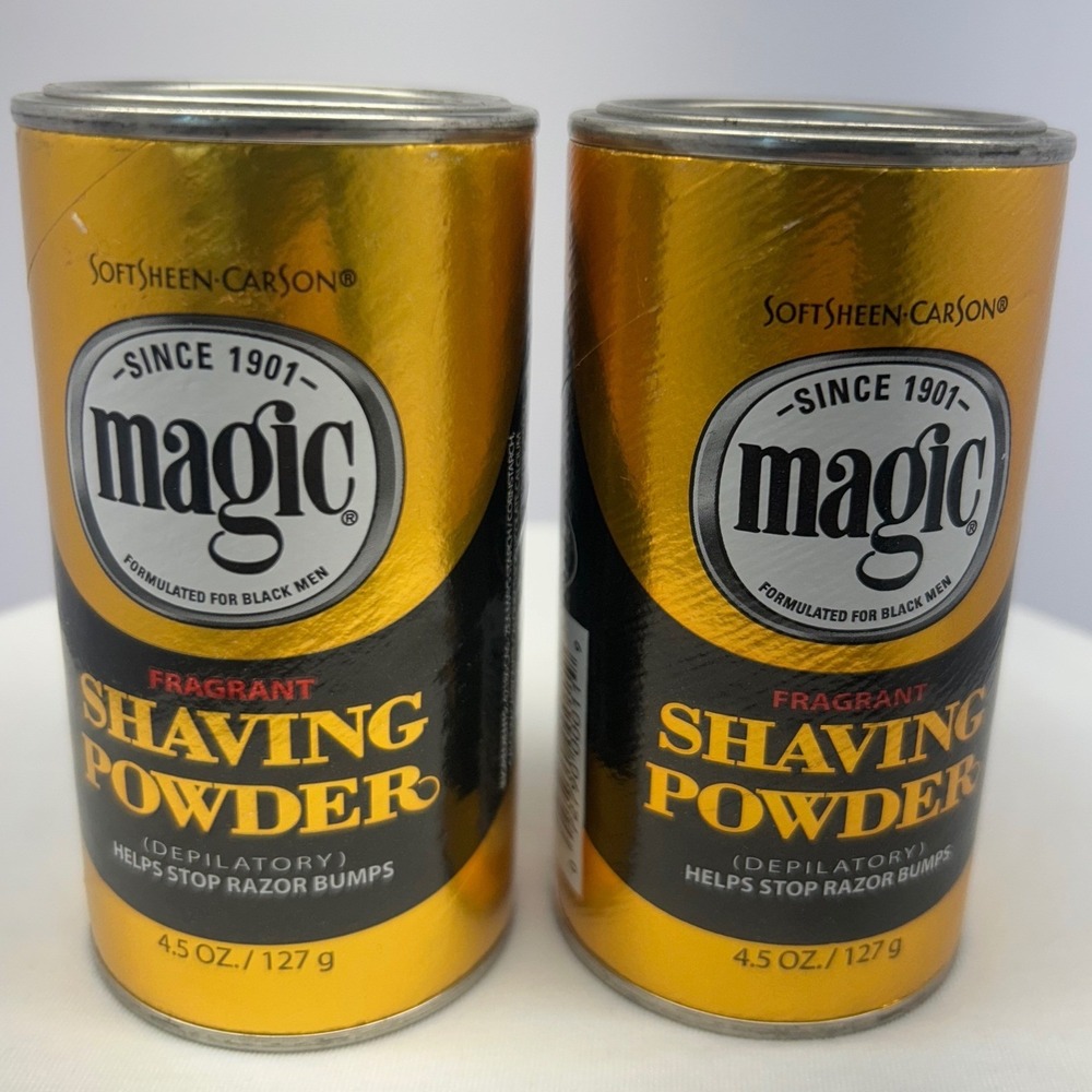 2 Pack SoftSheen-Carson Magic Fragrant Shaving Powder Gold 4.5oz Depilatory New